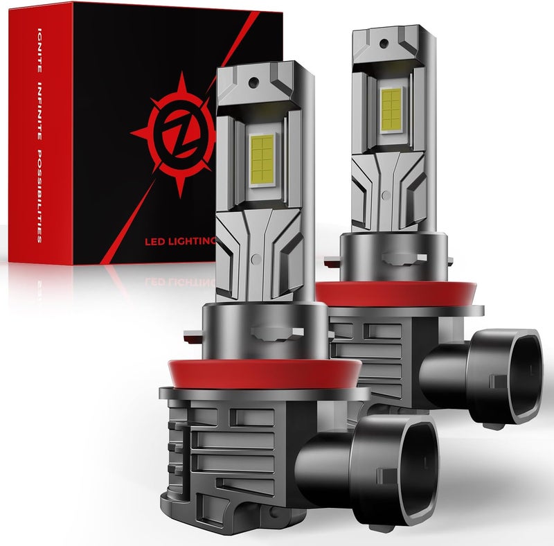 ZONBEAM [2026 Upgrade] H 11 Led Bulbs, [latest & Brightest] 800% Brightness Fog Lights Bulbs Real 1:1 Mini Size Design, 6000k Cool White，Pack of 2 - Image 1